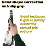 Golf Swing Trainer, Portable Collapsible Trainer, Improve Swing Posture, Golf Grip Trainer, Essential Swing Posture Corrector for Beginners (Right Hand Grip(Blue))