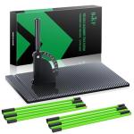 BKF Golf Alignment Sticks and Angle Holder Set with Portable Bag, Golf Swing Trainer, Golf Training Practice Teaching Aid and Equipment, Golf Accessories Gifts for Man