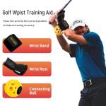 MELE LINKS Golf Swing Trainer, Golf Training Aid, Golf Wrist Training Aid, Golf Swing Training Aid, Golf Training Aids, Golf Swing Trainers, Essential Swing Posture Corrector for Beginners # Yellow