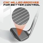 FULL CHOICE 70 Degree Golf Sand Wedge, Forged Golf Wedge for Men Women Right Hand, Milled Face for More Spin