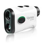 Vipnew Golf Rangefinder with Slope Switch&Magnetic Strip&Flag Locking Vibraition|7X Magnification|1200Yards Range|800mAh Portable Battery|for Distance&Speed&Continue Scan Measurement|Compact|White