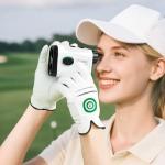 Vipnew Golf Rangefinder with Slope Switch&Magnetic Strip&Flag Locking Vibraition|7X Magnification|1200Yards Range|800mAh Portable Battery|for Distance&Speed&Continue Scan Measurement|Compact|White