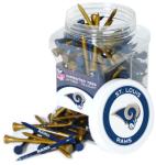 Team Golf NFL Los Angeles Rams Jar Of 175 Golf Tees 2-3/4" Golf Tees, 175 Pack, Regulation Size, Multi Team Colors