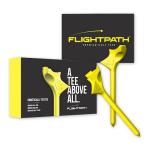 FLIGHTPATH Premium Golf Tees - Durable Plastic Golf Tees Designed to Enhance Golf Shot Distance & Precision - Robotically Tested to Reduce Ball Spin - USGA Approved Golf Equipment (Yellow, 8 Pack)