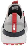 PUMA Men's Ignite Articulate Disc Golf Shoe, High Rise Silver-Navy Blazer, 8