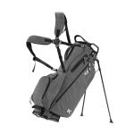 KVV Lightweight Golf Stand Bag with 7 Way Full-Length Dividers, 5 Zippered Pockets, Automatically Adjustable Dual Straps，Elegant Design（Charcoal）