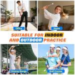 Zanthoxa Retractable Golf Swing Training Aid, Right-Handed Tempo Stick Golf, Golf Click Stick & Retractable Golf Swing Trainer Enhance Swing Rhythm, Grip Strength & Speed for Beginner Golfers