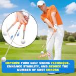Zanthoxa Retractable Golf Swing Training Aid, Right-Handed Tempo Stick Golf, Golf Click Stick & Retractable Golf Swing Trainer Enhance Swing Rhythm, Grip Strength & Speed for Beginner Golfers
