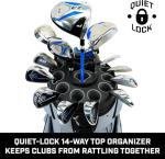 IZZO Golf Vault Golf Cart Bag - Grey