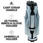 IZZO Golf Vault Golf Cart Bag - Grey