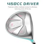 PGM Women's Golf Club Set with 12pcs Clubs - 4 Woods(#1,3,5,4H), 7 Irons(#5,6,7,8,9,PW,SW), and 1 Putter - Golf Stand Bag