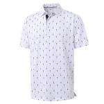 M MAELREG Mens Golf Shirt Short Sleeve Dry Fit Print Moisture Wicking Performance Patterns Collared Polo Shirt