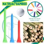 Mudder 600 Pack Golf Tees Bulk Wooden Golf Tees Wood for Men Balls Accessories(3-1/4, 2-3/4, 2-1/8 Inch,Bright Colors)
