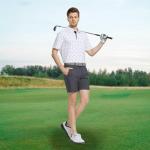 M MAELREG Mens Golf Shirt Short Sleeve Dry Fit Print Moisture Wicking Performance Patterns Collared Polo Shirt