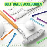 Mudder 600 Pack Golf Tees Bulk Wooden Golf Tees Wood for Men Balls Accessories(3-1/4, 2-3/4, 2-1/8 Inch,Bright Colors)