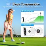 Range Finder Golf Rangefinder with Slope, 1200 Yards Laser Range Finder with 7X Magnification, Rechargeable Golf Range Finder with Flag Lock, Vibration, Magnetic, Golf Accessories for Men and Women