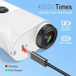 Range Finder Golf Rangefinder with Slope, 1200 Yards Laser Range Finder with 7X Magnification, Rechargeable Golf Range Finder with Flag Lock, Vibration, Magnetic, Golf Accessories for Men and Women