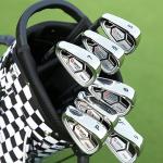 PGM Men's G300 Complete Golf Club Set - Titanium #1 Driver, Draw-Biased Hybrid, High-Strength Iron Set, High Forgiveness Putter, with Stand Bag (Left-Handed, 12Pcs Clubs-Regular)