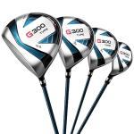 PGM Men's G300 Complete Golf Club Set - Titanium #1 Driver, Draw-Biased Hybrid, High-Strength Iron Set, High Forgiveness Putter, with Stand Bag (Left-Handed, 12Pcs Clubs-Regular)