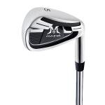 MAZEL Golf Individual Iron 1,2,3,4,5,6,7,8,9, Golf Iron with Steel Shafts for Right Handed Golfers (Stainless Steel,Black Silver, 5 Iron, Stiff, Right)