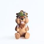 VannyVee Sports Gopher Caddy Golf Tee Holder, Includes 8 Wood Golf Tees, Fun Golf Accessories for Men and Women, Stylish Golf Bag Accessory and Golf Gift