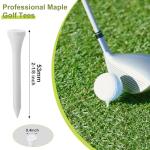 Vinsot 1000 Pcs Golf Tees Bulk 2-1/8 '' Wooden Bamboo Tees Decoration for Men Women Clubs Golf Ball Theme Party Accessories School Supplies