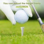 Vinsot 1000 Pcs Golf Tees Bulk 2-1/8 '' Wooden Bamboo Tees Decoration for Men Women Clubs Golf Ball Theme Party Accessories School Supplies