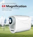 Range Finder Golf Rangefinder with Slope, 1200 Yards Golf Range Finder, 6X Magnification, Flag Locking Vibration, Must Accessories for Golfer