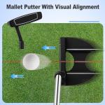 Tangkula 9/10 Pieces Men's Complete Golf Clubs Set Right Hand, Includes 460cc Alloy #1 Driver & #3 Fairway Wood & #4 Hybrid & #6/#7/#8/#9/#P Irons & Putter, Golf Club Set