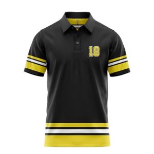 Funny Golf Polo Men Shirts - Short Sleeve UPF Quick Dry Fit Performance Moisture Wicking Stretch Crazy Summer Casual Tropical (Parody Happy Gilmore 18)