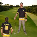 Funny Golf Polo Men Shirts - Short Sleeve UPF Quick Dry Fit Performance Moisture Wicking Stretch Crazy Summer Casual Tropical (Parody Happy Gilmore 18)