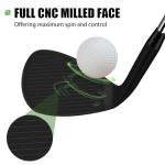 MAZEL Forged Golf Wedges for Men & Women - Golf Gap Wedge, Sand Wedge,Lob Wedge,Escape Bunkers and Quickly Cuts Strokes Around The Green,High Loft Golf Club Wedge (Black 56 Degree Wedge)