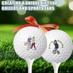 CYjorkbgg 18pcs Funny Golf Balls and 12pcs Seats for Men Humor Trick Novelty Golfer Gift for Dad Boyfriend Unique Professional Practice Ball for Golf Lover Perfect Father’s Day Christmas Birthday Gift