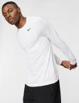 Nike Men's Dri-Fit Legend Long-Sleeve Fitness Top, White/Black, X-Large