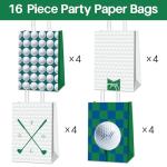 16Pcs Golf Goodie Bags Golf Themed Party Decorations Golf Party Favor Bags Golf gift bags Golf Birthday Party Supplies