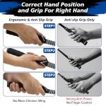 KALAUTO Telescopic Club, Retractable Golf Swing Training Aid with Golf Grip Trainer,Impact Swing Practice & Golf Swing Trainer for Warm-up/Indoor Practice/Strength&Tempo Training (Right-Handed Black)