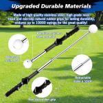 KALAUTO Telescopic Club, Retractable Golf Swing Training Aid with Golf Grip Trainer,Impact Swing Practice & Golf Swing Trainer for Warm-up/Indoor Practice/Strength&Tempo Training (Right-Handed Black)