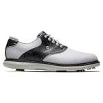 FootJoy Men's Traditions Previous Season Style Golf Shoe, White/Charcoal Camo, 10