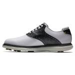 FootJoy Men's Traditions Previous Season Style Golf Shoe, White/Charcoal Camo, 10