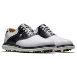 FootJoy Men's Traditions Previous Season Style Golf Shoe, White/Charcoal Camo, 10