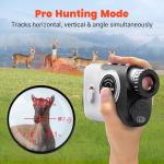 Bestsee Golf Rangefinder with Slope & Red Backlight, 1500Yards Laser Range Finder, 0.3s FlagLock Vibration, 7X Magnification, Magnet Stripe, 85% Transmission Lens for Golfing/Hunting, Golf Accessories