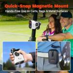 Bestsee Golf Rangefinder with Slope & Red Backlight, 1500Yards Laser Range Finder, 0.3s FlagLock Vibration, 7X Magnification, Magnet Stripe, 85% Transmission Lens for Golfing/Hunting, Golf Accessories