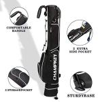 CHAMPKEY Lightweight Golf Stand Bag | Professional Pitch Golf Bag Ideal for The Driving Range, Par 3 and Executive Courses (1.0)