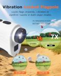 Golf Rangefinder with Slope - 1200 Yards Laser Range Finder Golf & Hunting with Magnetic Strap, Flag Pole Locking Vibration, 7X Magnification, IPX4 Waterproof Rechargeable, Golf Accessories