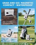 Golf Rangefinder with Slope - 1200 Yards Laser Range Finder Golf & Hunting with Magnetic Strap, Flag Pole Locking Vibration, 7X Magnification, IPX4 Waterproof Rechargeable, Golf Accessories