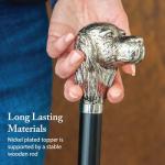 FootFitter Deluxe Long Shoe Horn with Nickel Plated Handle, Premium Shoe Protecting Shoehorn (MADE IN ITALY) (Golf Driver)