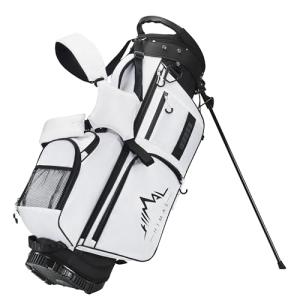 UNIHIMAL Golf Stand Bag with 7 Way Top Dividers, Lightweight Golf Bags for Men Women with Multiple Pockets, Dual Straps (White)