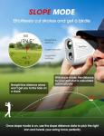 Golf Rangefinder with Slope & Magnet，1300 Yards Range Finder for Golf，Flag Locking Vibration，6-6.5X Magnification & HD LCD，Rechargeable Golf Range Finder