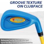 PGM Children's Golf Club Set - Can Hit Real Balls, 3 Pieces Clubs Includes Wood, Iron, and Putter, Great for Beginner Boys and Girls, Instructional Training Set