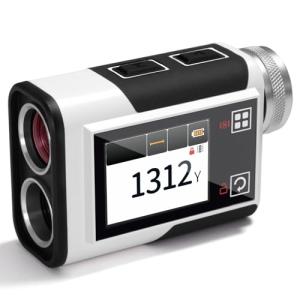 Golf Rangefinder with Slope, CIGMAN 1312 Yards Range Finder Golf, 2.4-inch External Color Touchscreen, Flag Lock Vibration, 6X Magnification, Rechargeable Range Finder, Ideal Golf Accessories